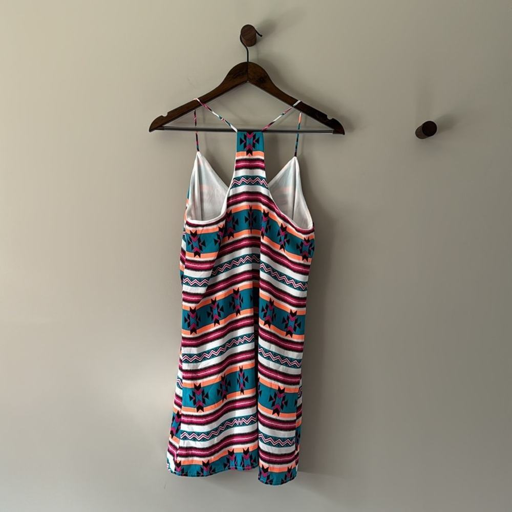 STYLE RACK TUNIC RACERBACK MINI DRESS SOUTHWESTERN STYLE PRINT SIZE MEDIUM - Picture 3 of 4